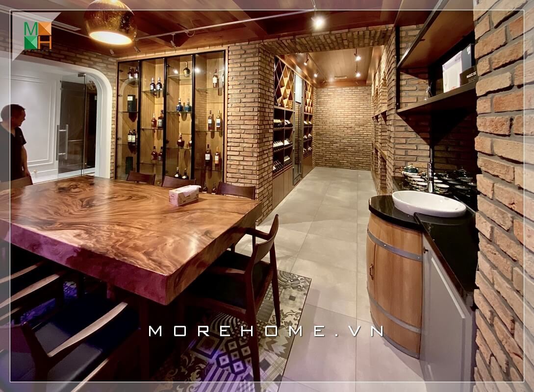 thi công nội thất đồ gỗ óc chó